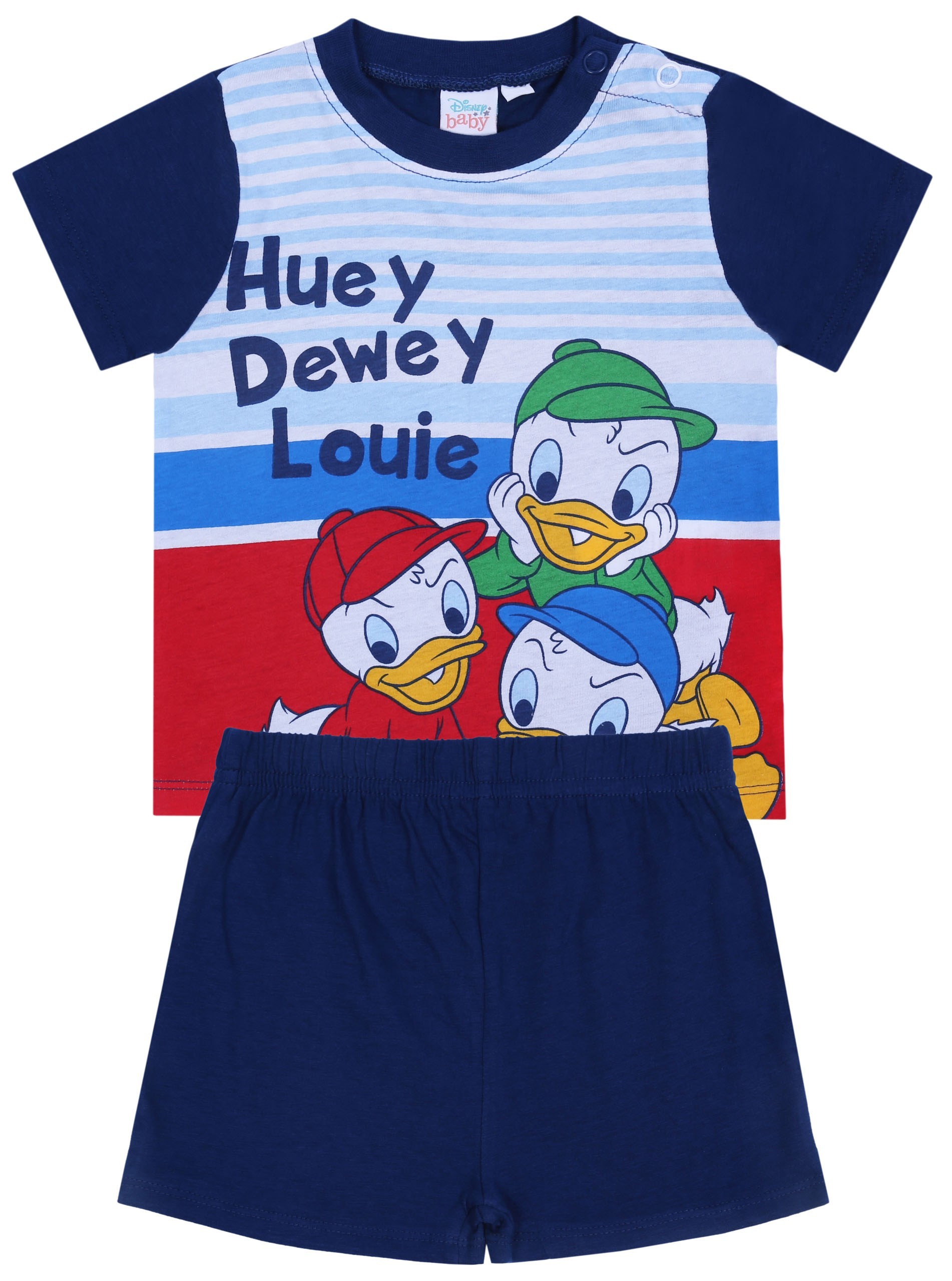 Granatowa piżama na krótki...