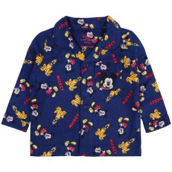 Disney Myszka Mickey piżama dwuczęściowa, flanelowa, granatowa