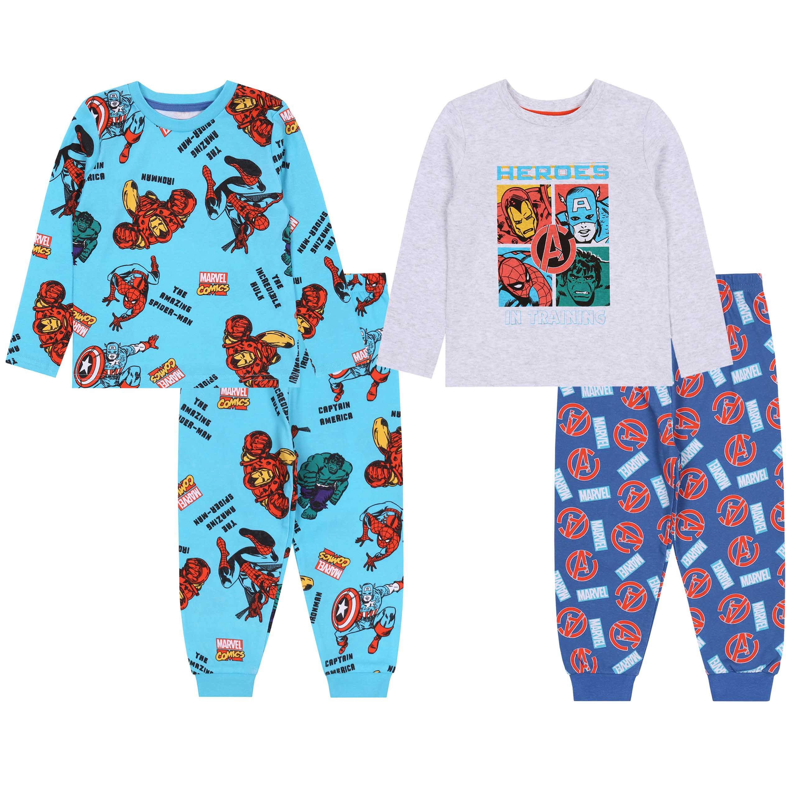 2x Niebiesko-szara piżama...