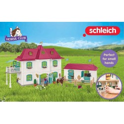 Schleich Horse Club - Posiadłość ze stadniną koni Lakeside, figurka dla dzieci 5+