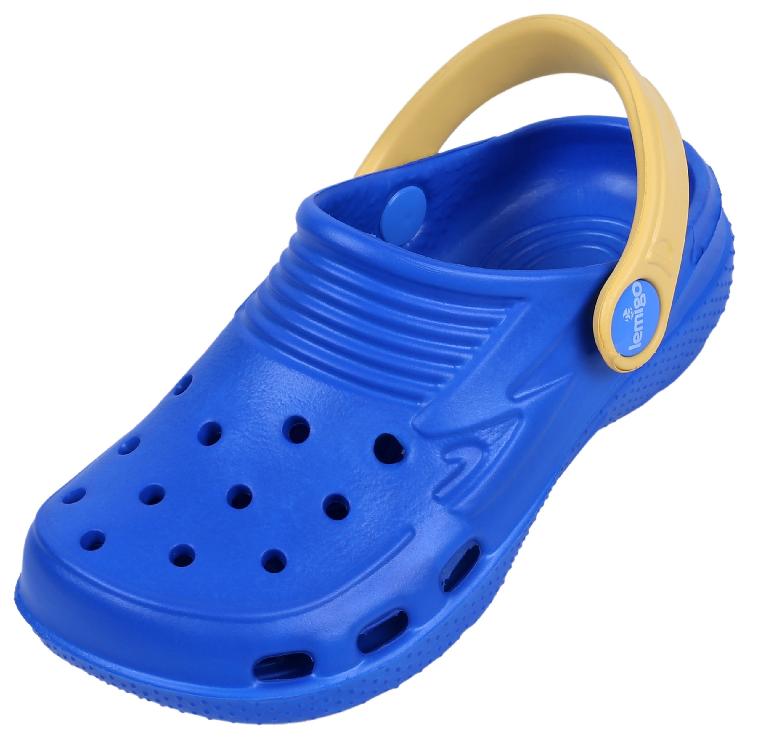 Niebiesko-żółte klapki...