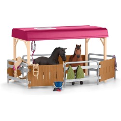 Schleich Horse Club - Samochód do transportu koni, transporter koni + akcesoria 5+