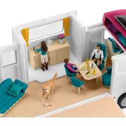 Schleich Horse Club - Samochód do transportu koni, transporter koni + akcesoria 5+