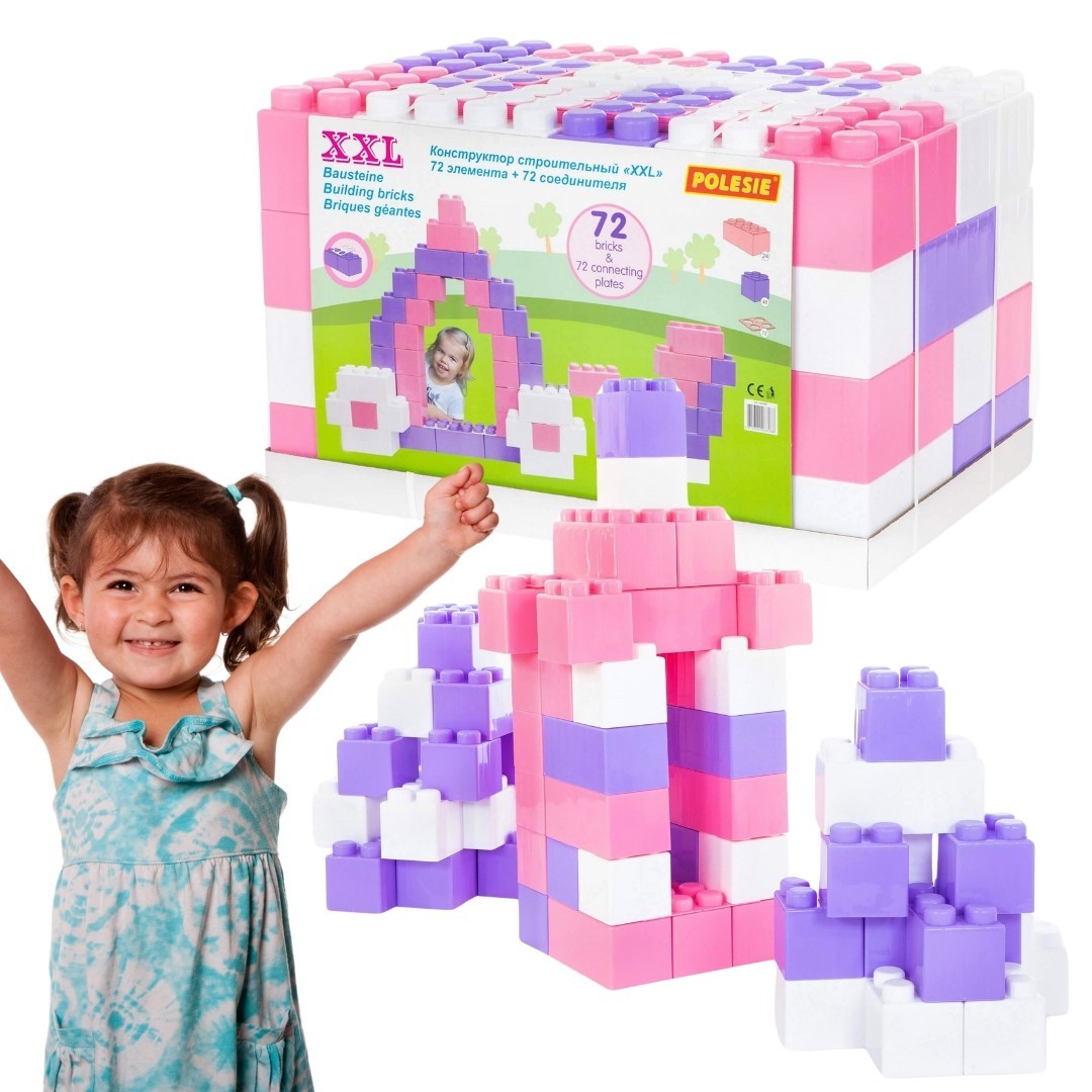 Różowe klocki budowniczy...