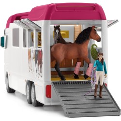 Schleich Horse Club - Samochód do transportu koni, transporter koni + akcesoria 5+