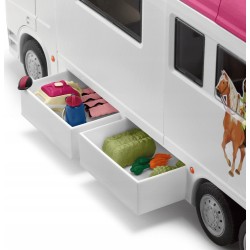 Schleich Horse Club - Samochód do transportu koni, transporter koni + akcesoria 5+