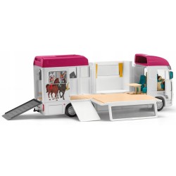 Schleich Horse Club - Samochód do transportu koni, transporter koni + akcesoria 5+