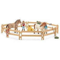 Schleich Horse Club - Centrum jeździeckie Lakeside + akcesoria, zestaw figurek dla dzieci 5+