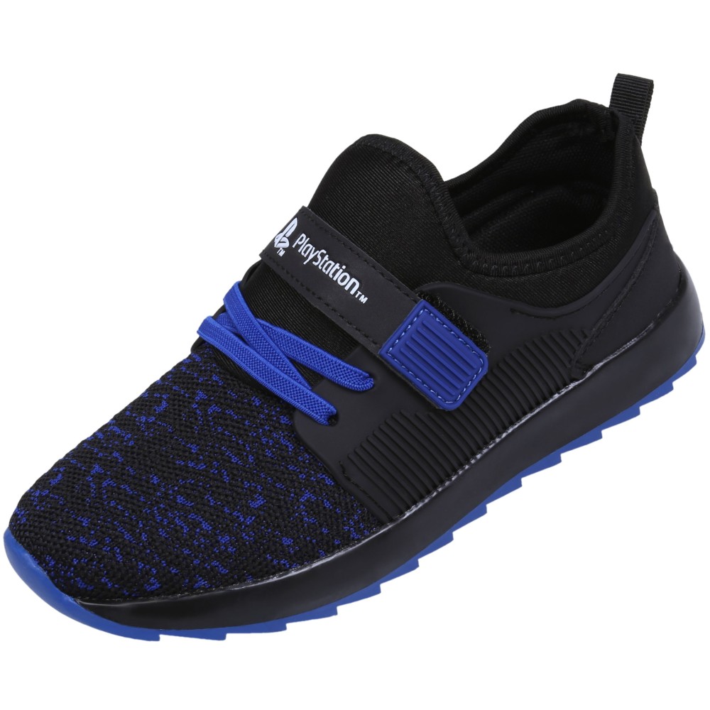 Czarno-niebieskie buty sportowe PlayStation