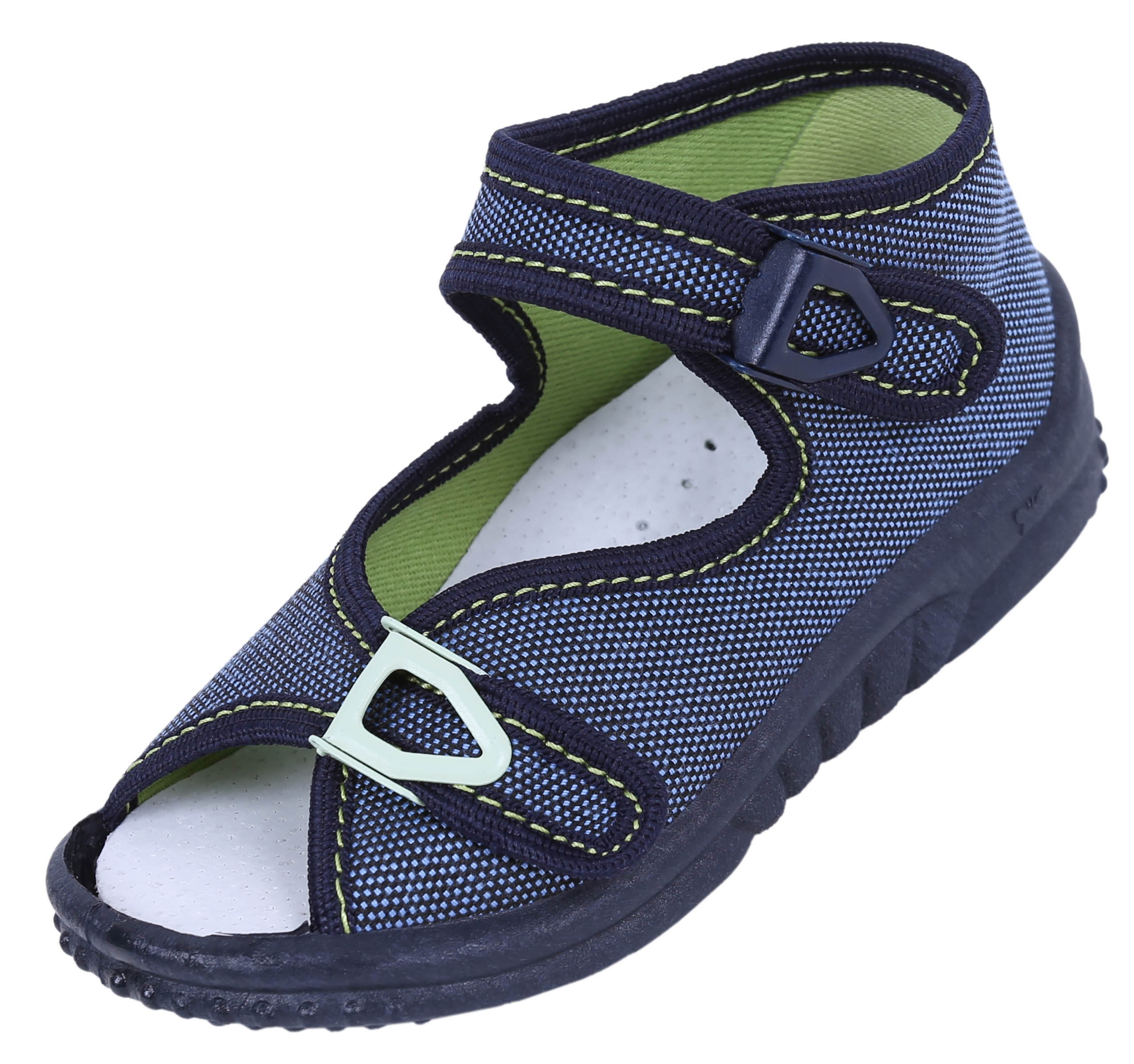 Niebieskie sandałki, kapcie...