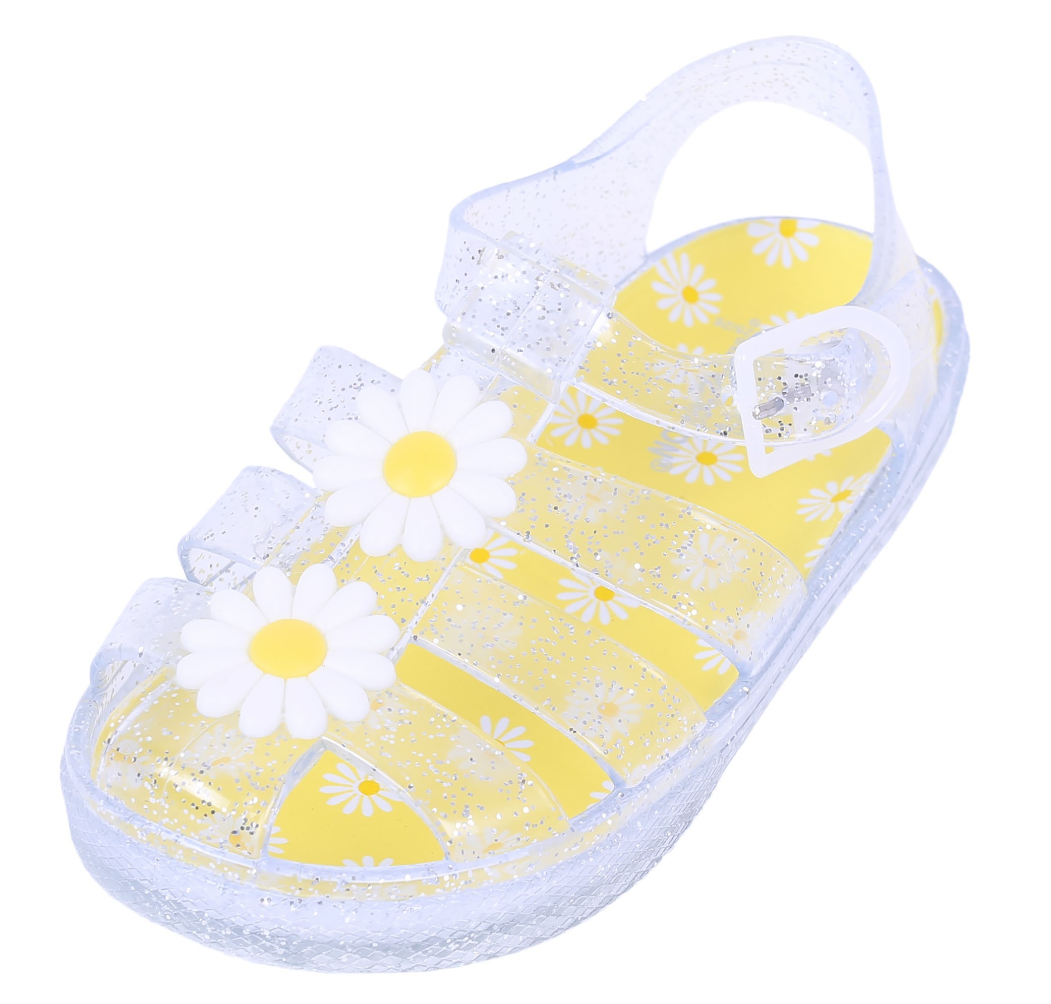 Sandałki w stokrotki