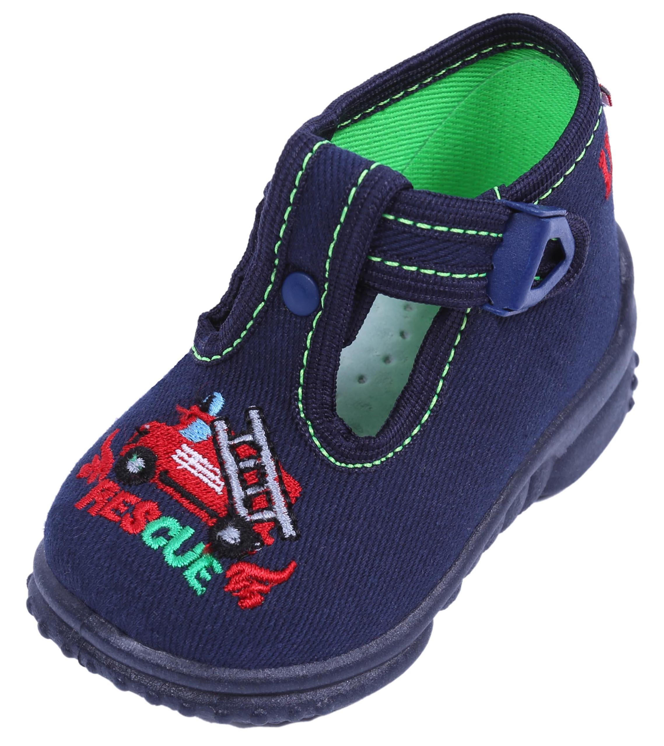 Granatowe buciki, kapcie...