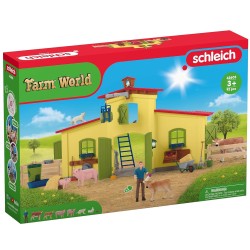 Schleich Farm World - Duża farma ze zwierzętami i akcesoriami, zestaw figurek 3+