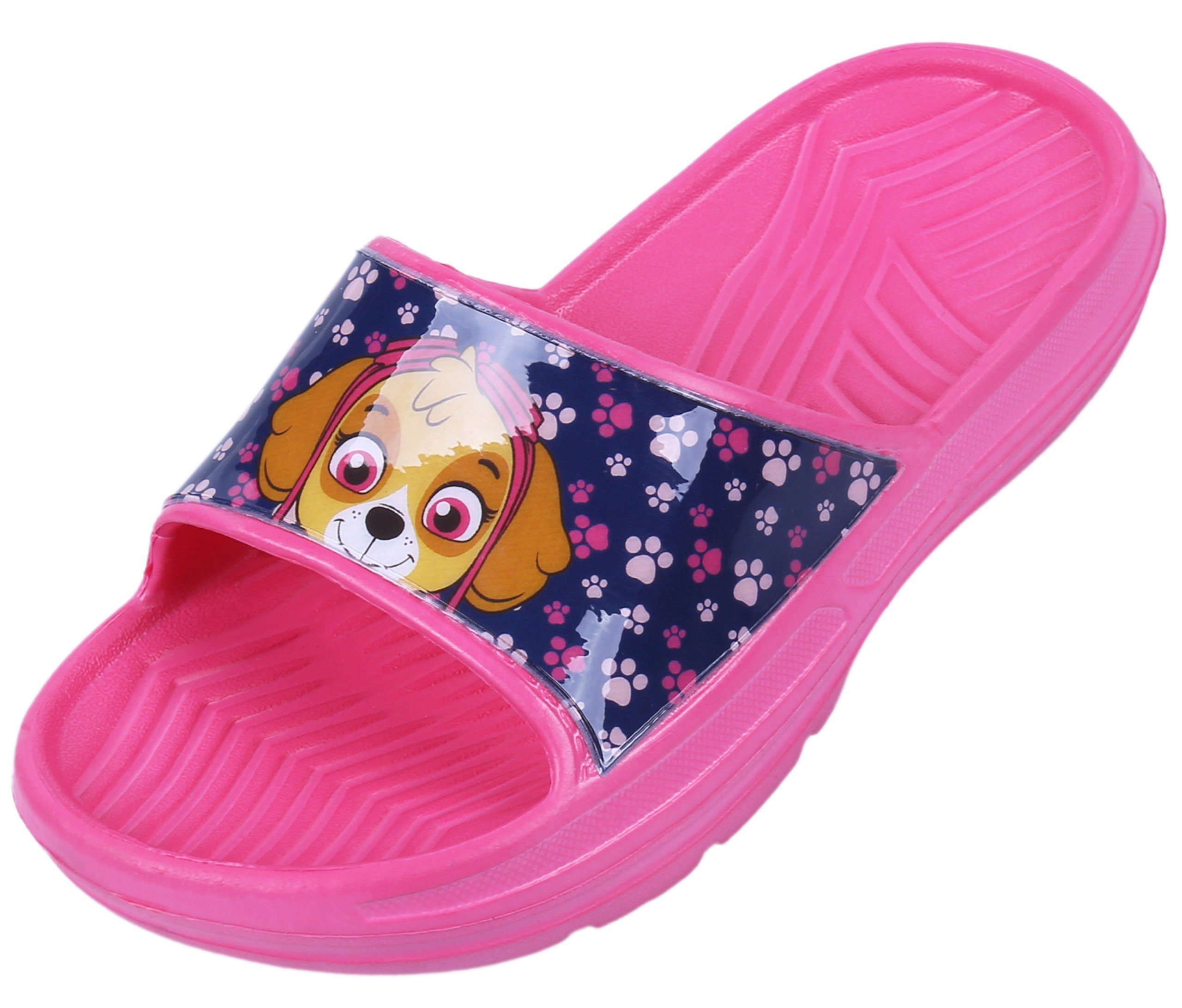 Różowe dziewczęce klapki...