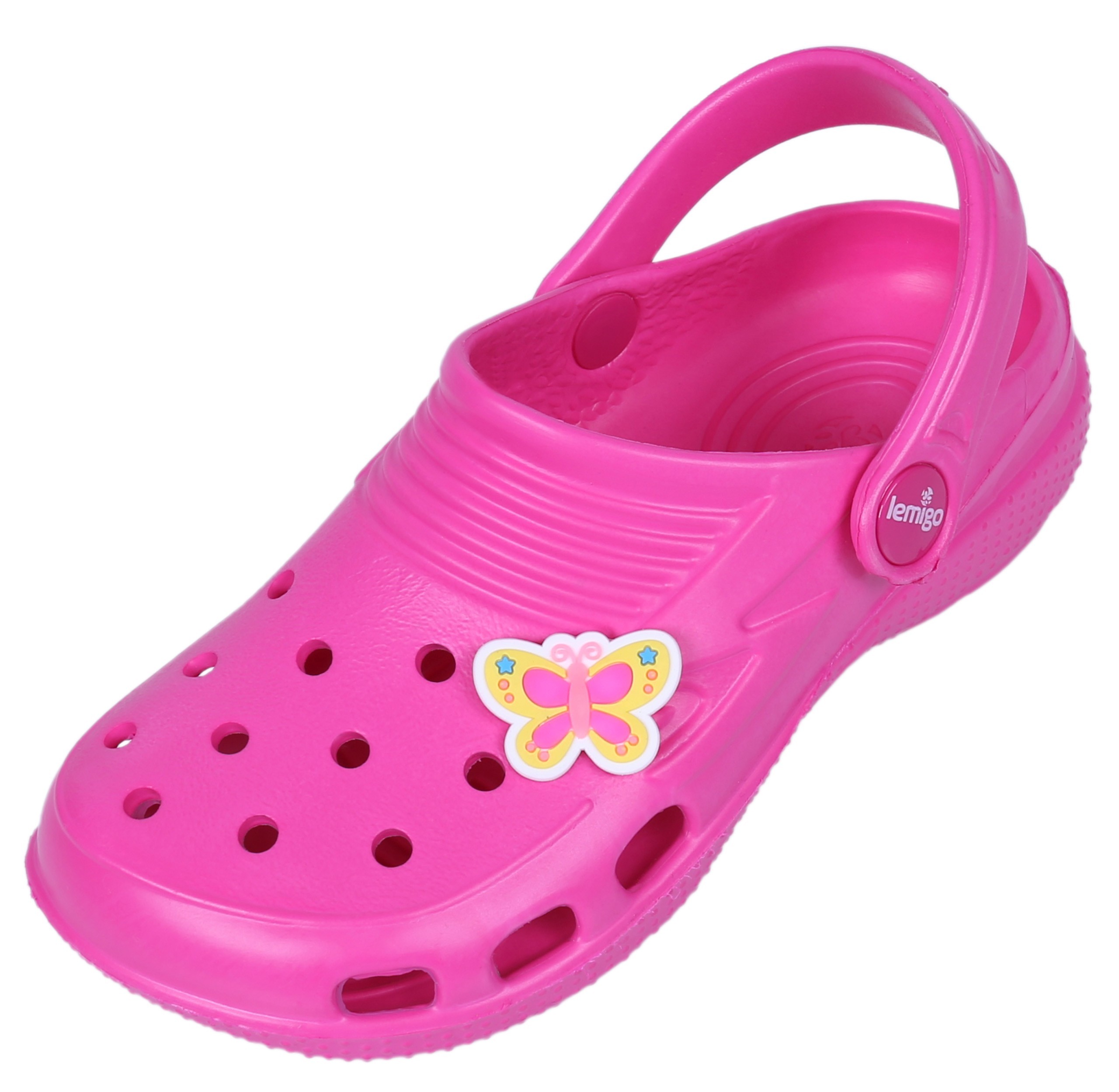 Różowe klapki, croksy z...