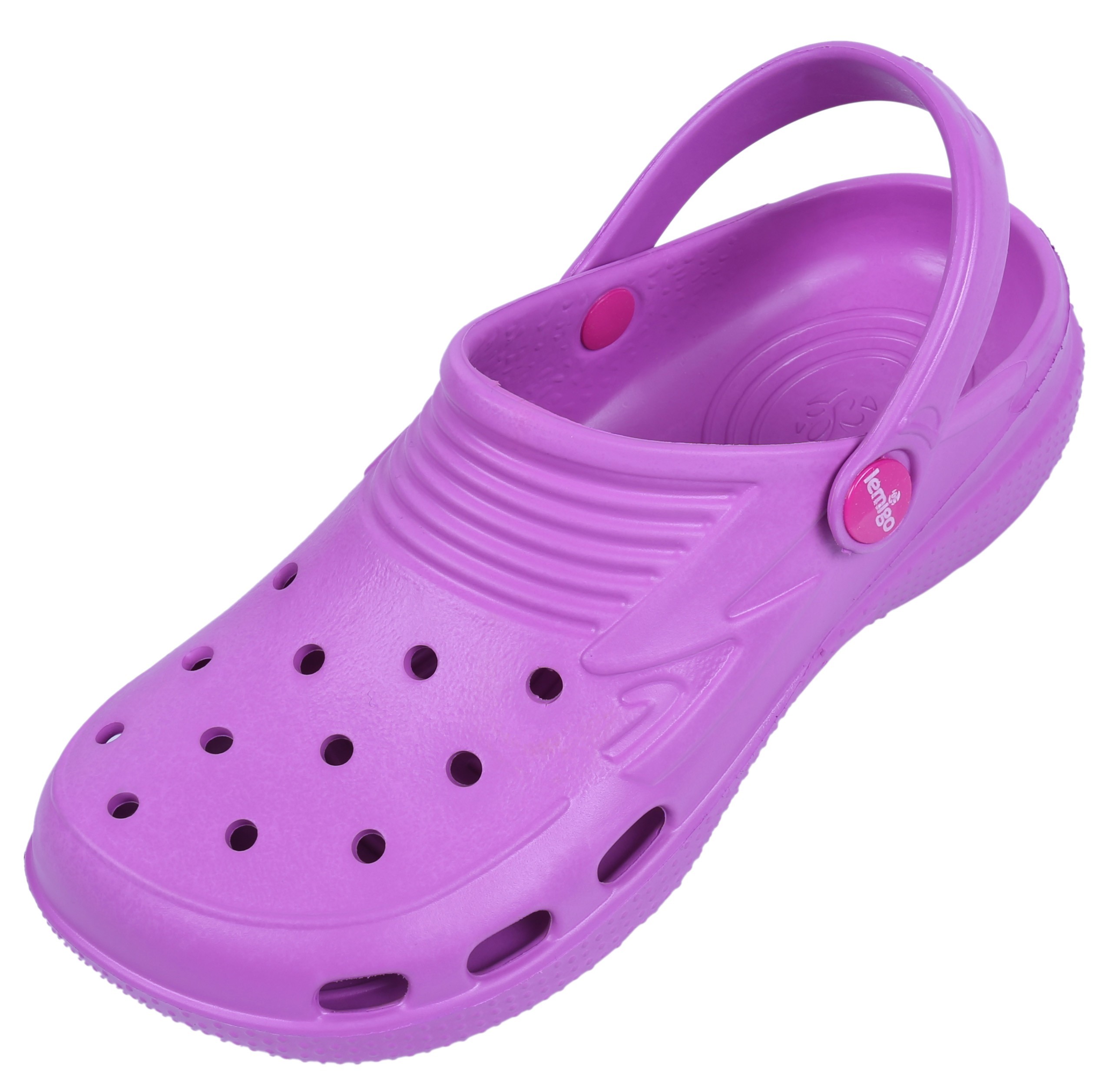 Fioletowe, dziecięce klapki...
