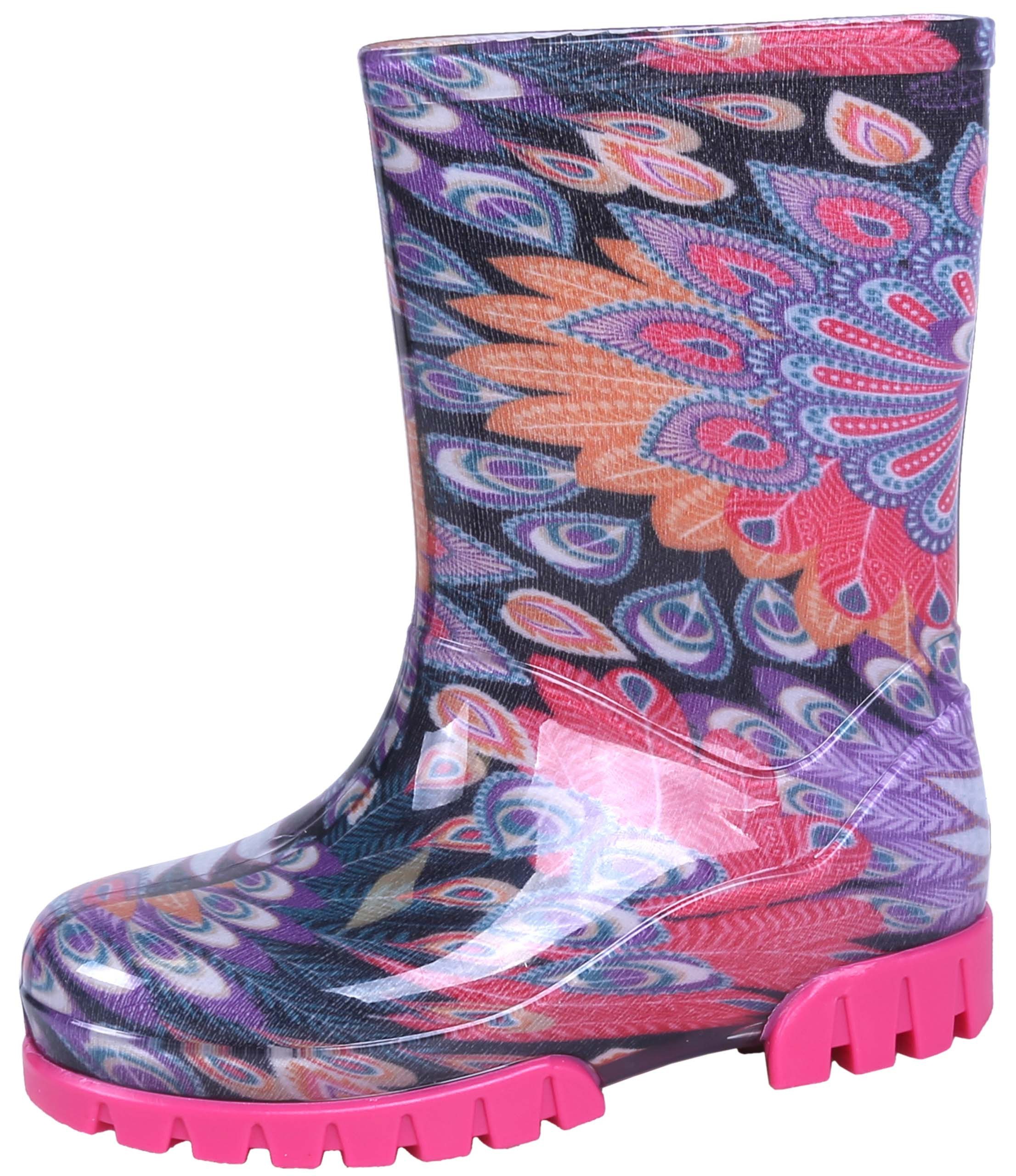 Dziecięce kalosze w pawie...