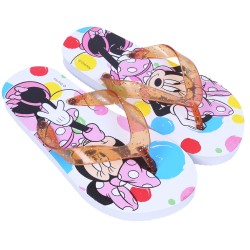 Białe dziewczęce japonki MINNIE Disney