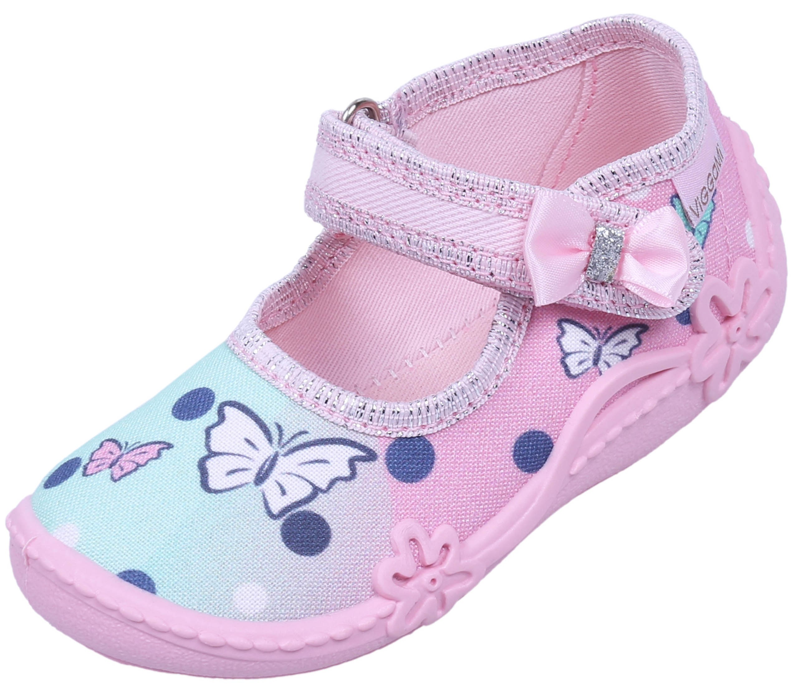 Różowo-miętowe buciki,...