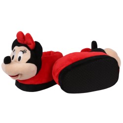 DISNEY Myszka Minnie - Miękkie, ciepłe wsuwane kapcie/papcie dla dziewczynek 3D