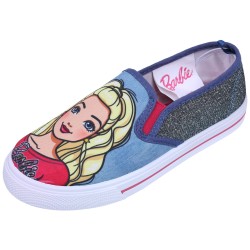 Dżinsowe trampki slip on z brokatowymi wstawkami BARBIE