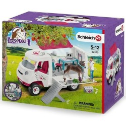 Schleich Horse Club - Mobilna lecznica dla zwierząt ze źrebakiem, figurki dla dzieci 5+