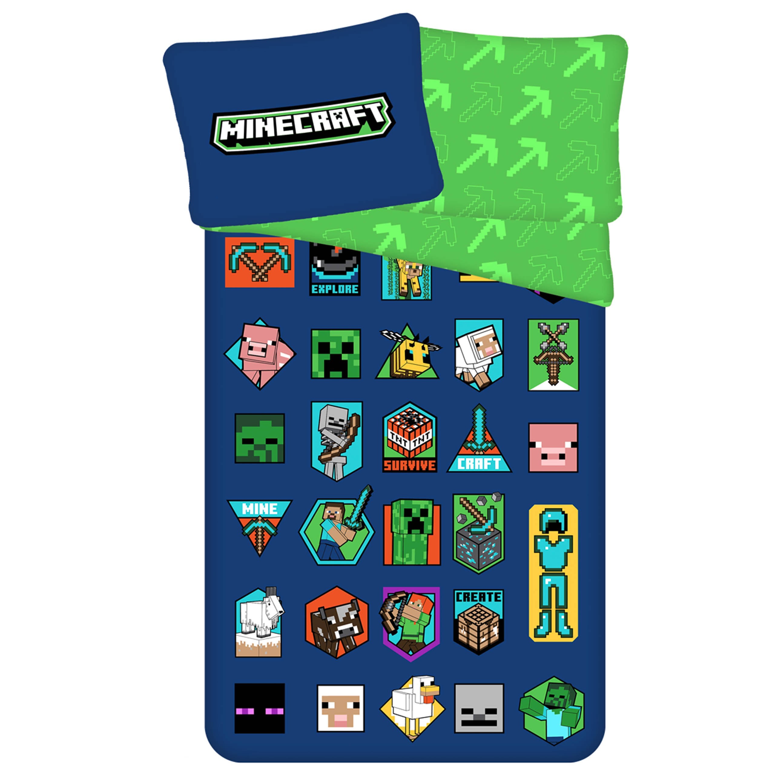 Minecraft Granatowo-zielona...