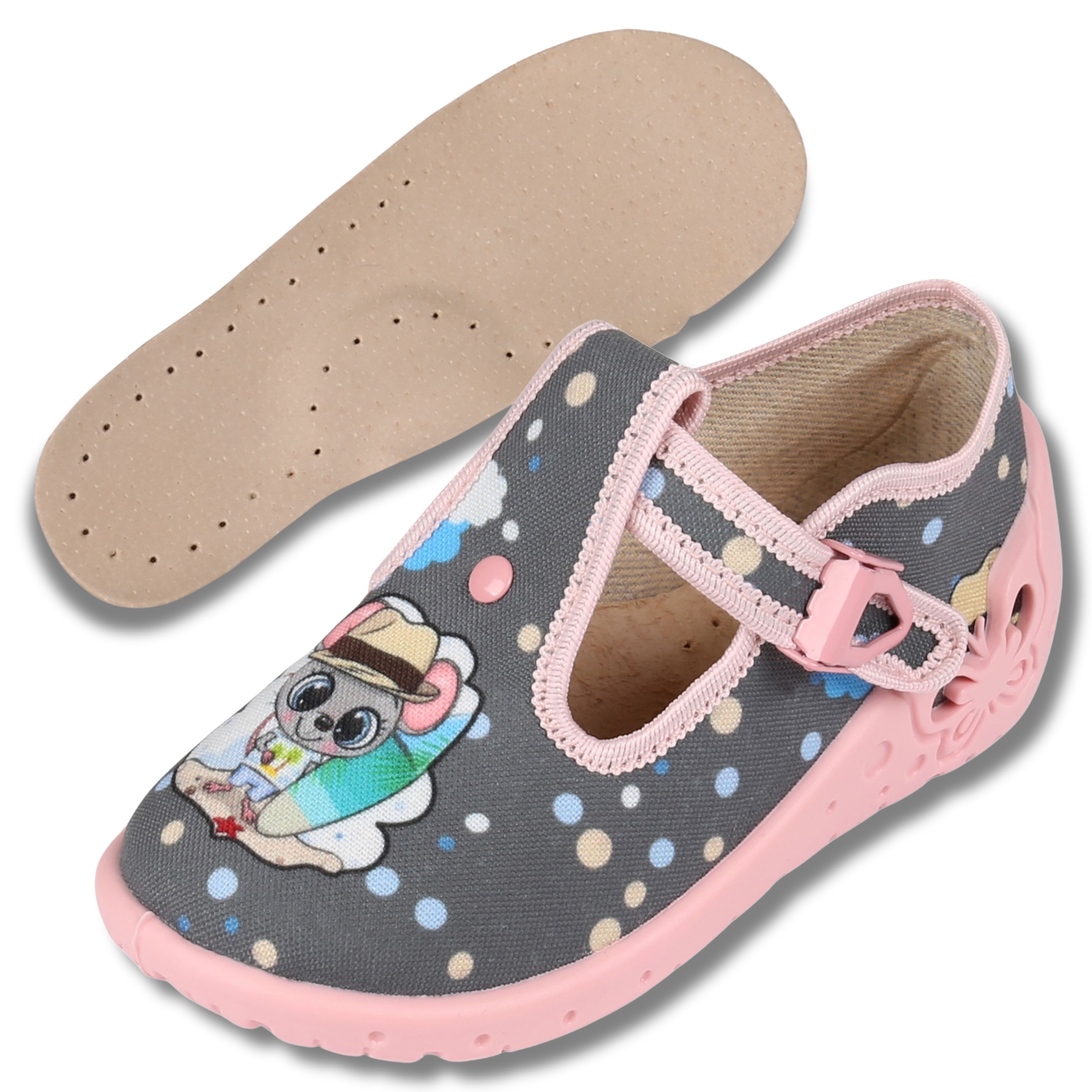 Kapcie dziecięce ze...