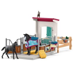 Schleich Horse Club - Zagroda dla koni z klaczą i źrebakiem, figurki dla dzieci 5+