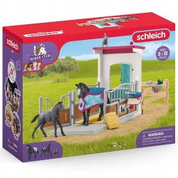 Schleich Horse Club - Zagroda dla koni z klaczą i źrebakiem, figurki dla dzieci 5+