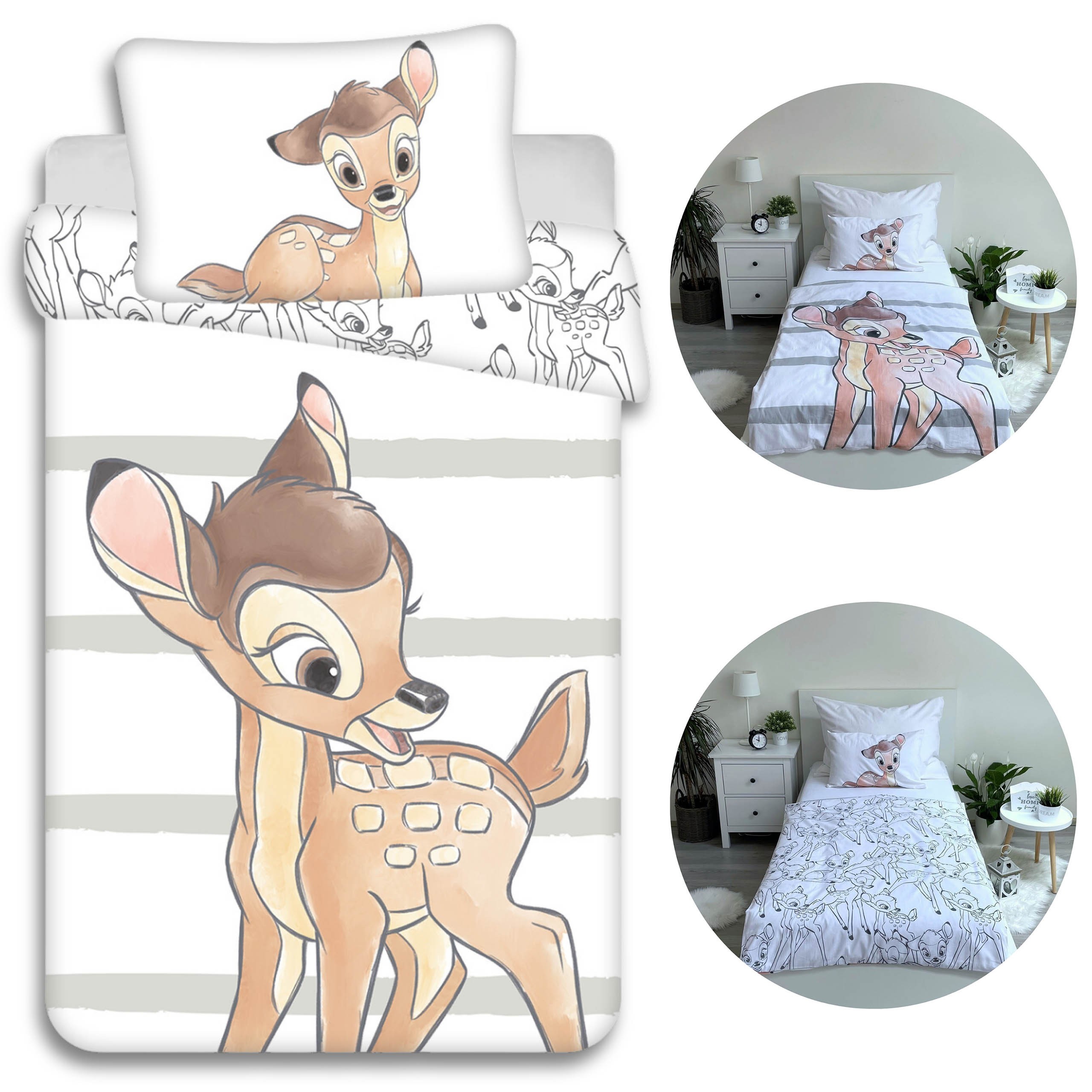 Bambi Beżowy komplet...