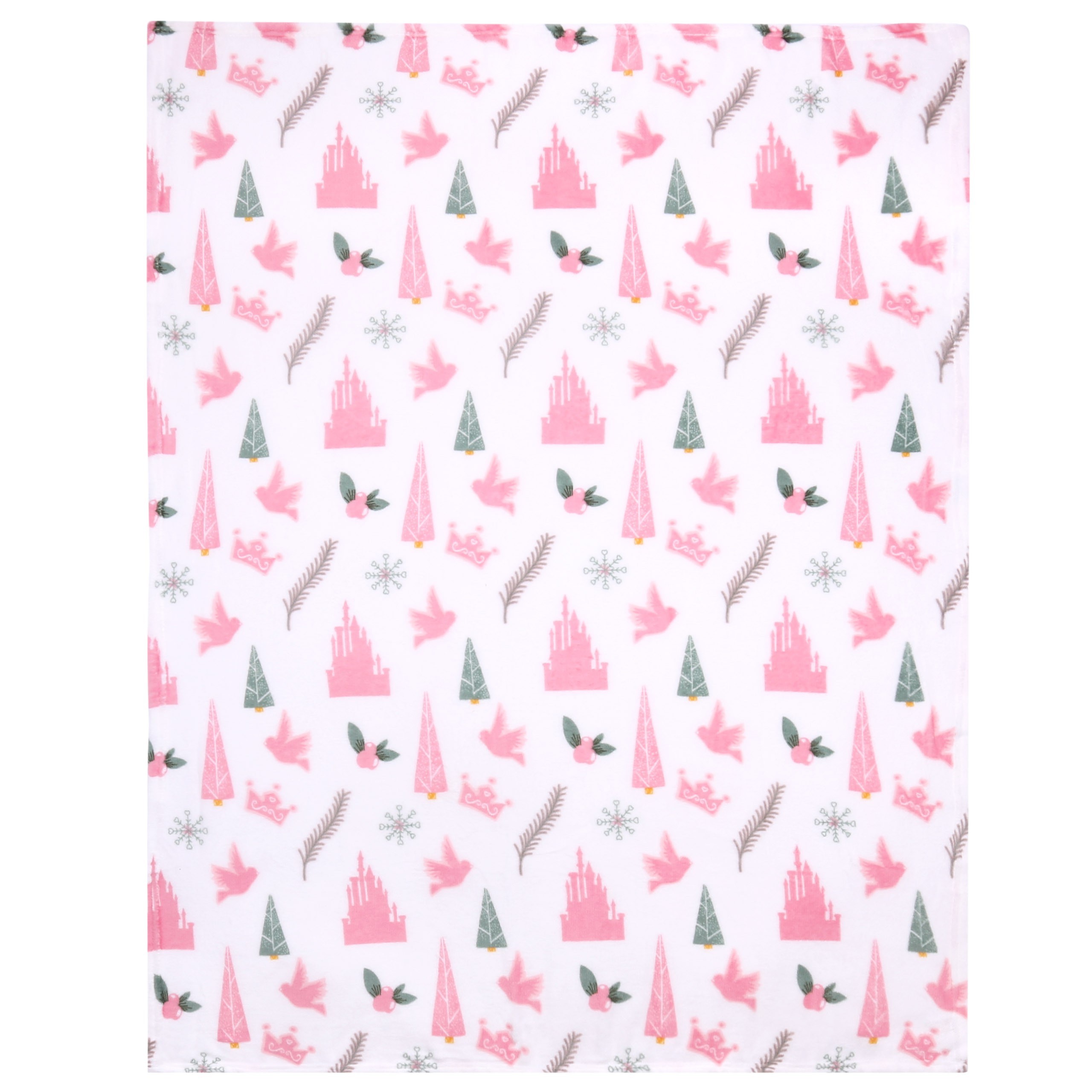 Biało-różowa narzuta/koc...