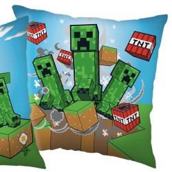 Minecraft Creeper Poduszka kwadratowa, poduszka ozdobna 40x40 cm, OEKO-TEX