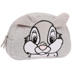 Tuptuś Bambi Disney Szara kosmetyczka podróżna, sherpa 22x15x6cm