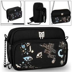 Monster High Czarna torebka na ramię 24x14x7cm STARPAK