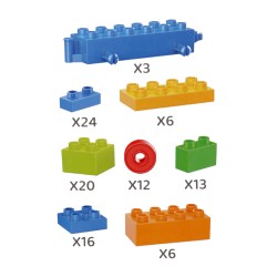 Klocki konstrukcyjne, klocki dla dzieci 100 elementów