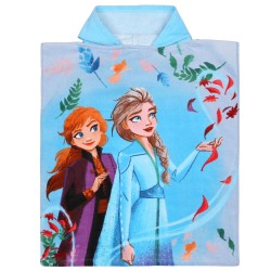 DISNEY Kraina Lodu Dziecięcy ręcznik, poncho z kapturem 50x115 cm