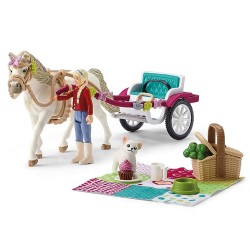 Schleich Horse Club - Powóz na wielki pokaz koni, figurki dla dzieci 5+