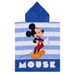 DISNEY Myszka Mickey Pluto Dziecięcy ręcznik, poncho z kapturem dla chłopca 50x115 cm OEKO-TEX