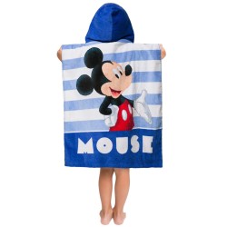 DISNEY Myszka Mickey Pluto Dziecięcy ręcznik, poncho z kapturem dla chłopca 50x115 cm OEKO-TEX