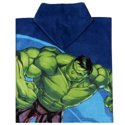 MARVEL Avengers Dziecięcy ręcznik, poncho z kapturem dla chłopca 50x115 cm OEKO-TEX