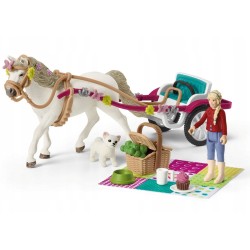 Schleich Horse Club - Powóz na wielki pokaz koni, figurki dla dzieci 5+