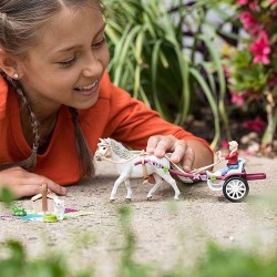 Schleich Horse Club - Powóz na wielki pokaz koni, figurki dla dzieci 5+