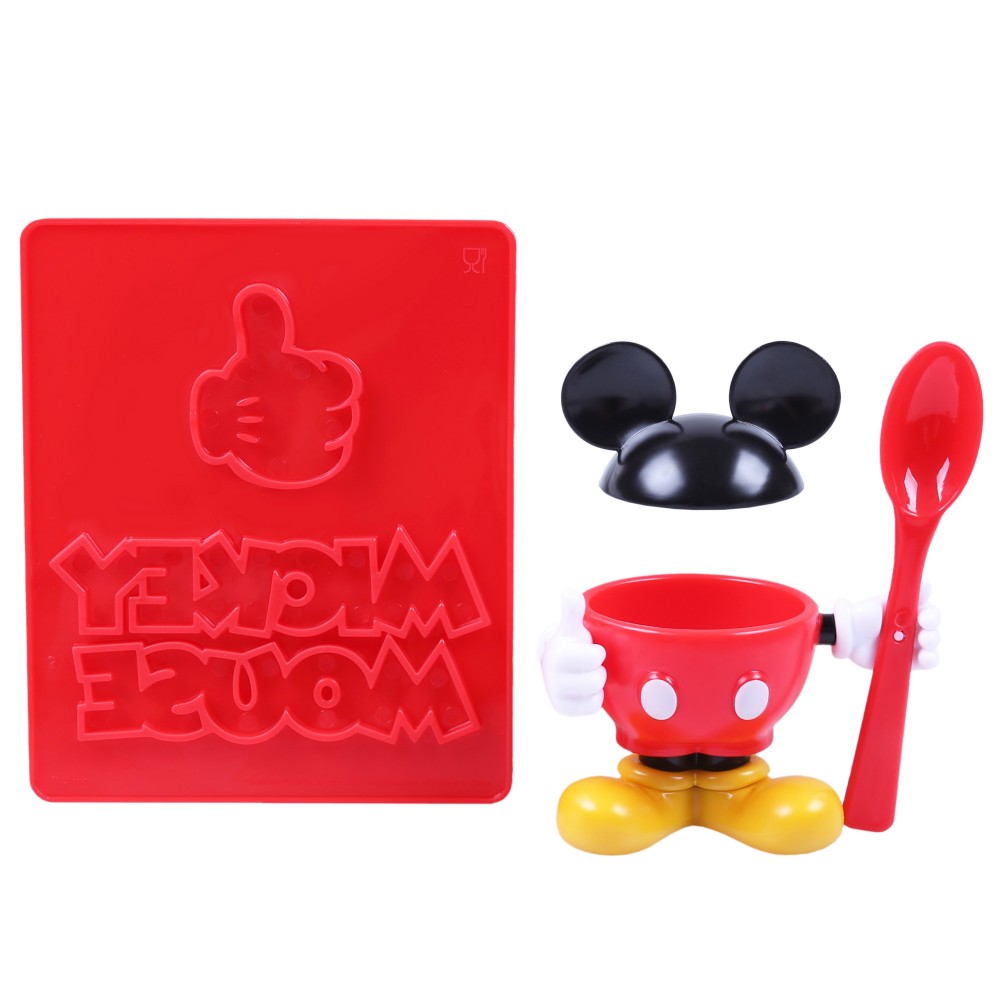 Kieliszek do jajka+stempel do tostów Mickey Disney