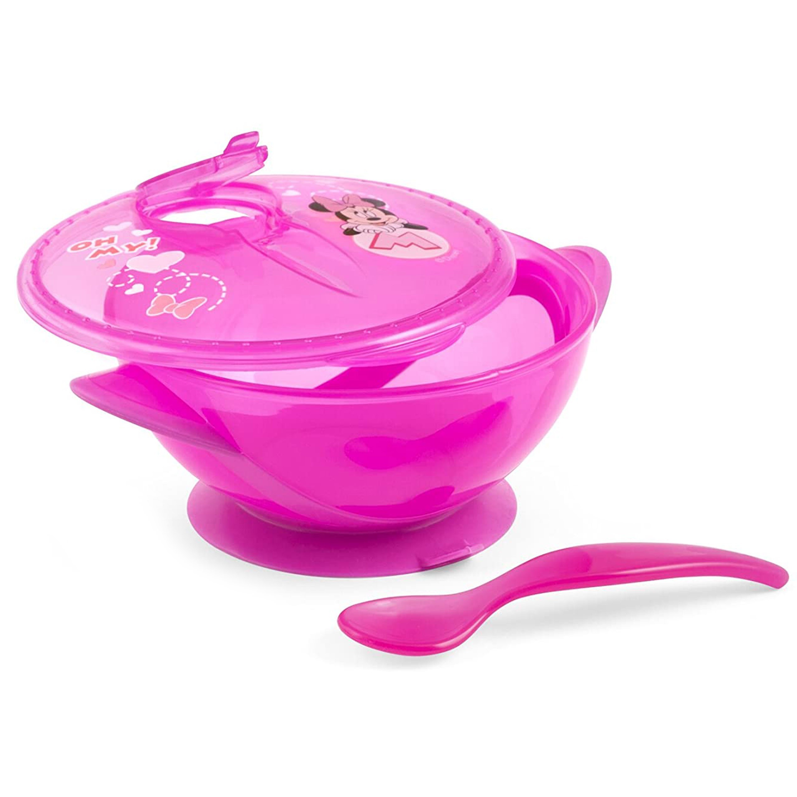 Różowa miseczka z pokrywką...