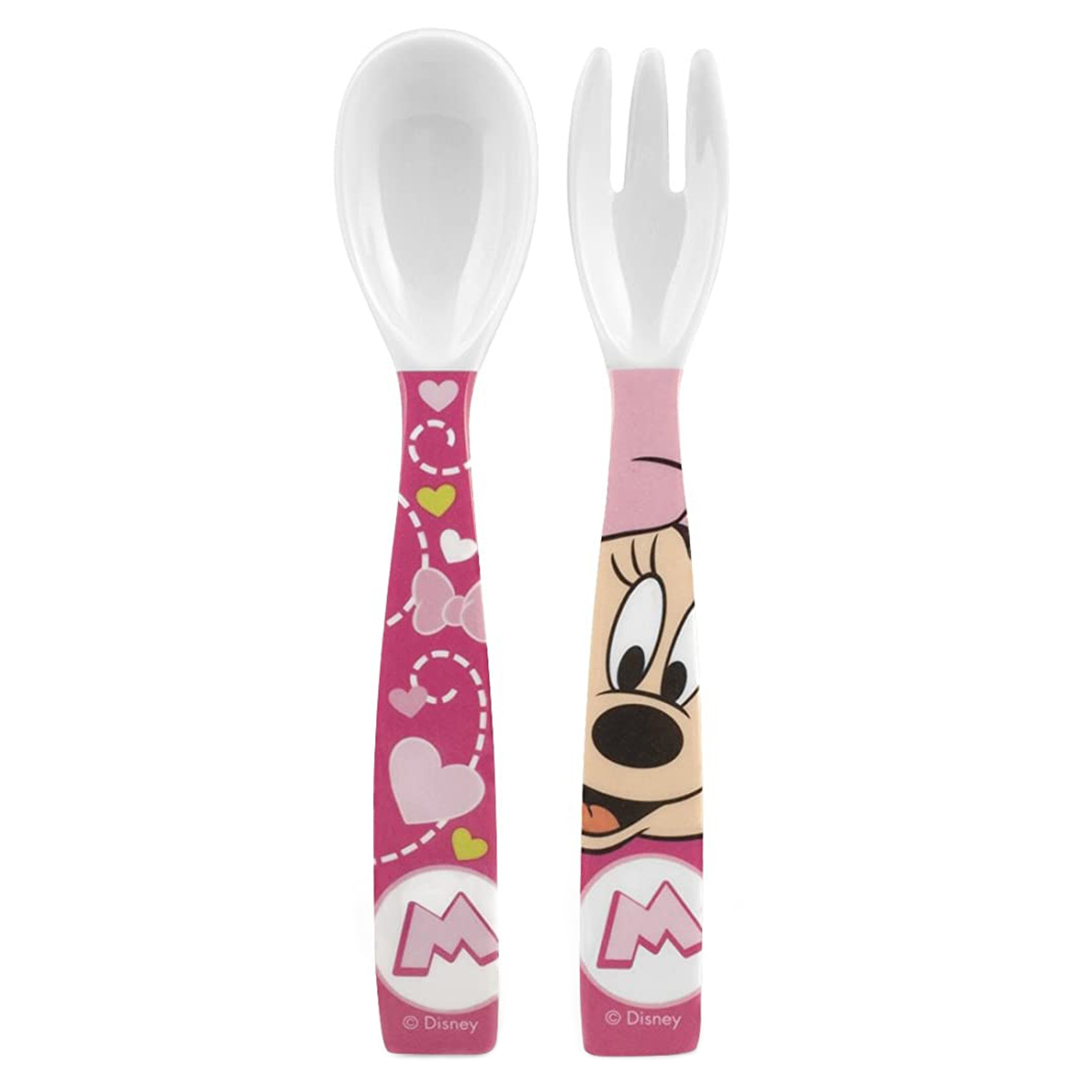 Różowe sztućce dla dziecka...