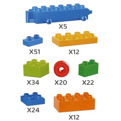 Klocki konstrukcyjne, klocki dla dzieci 180 elementów