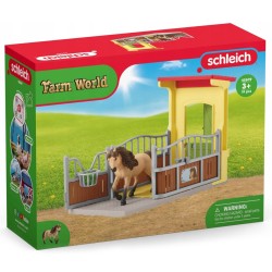 Schleich Horse Club - Boks dla kuca islandzkiego, figurki dla dzieci 5+