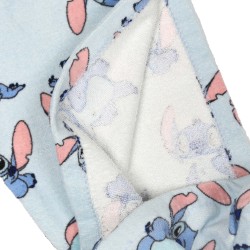 Stitch Disney Bawełniany turban, ręcznik do włosów niebieski