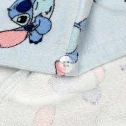 Stitch Disney Bawełniany turban, ręcznik do włosów niebieski